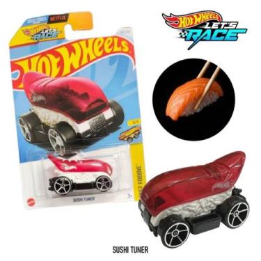 Imagem de Hot Wheels Sushi Tuner HRY88 Série Fast Foodie 2024 Carrinho Miniatura