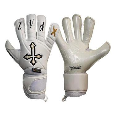 Imagem de Luva De Goleiro Difai Profissional Campo Blessed 2024, Branco, 10