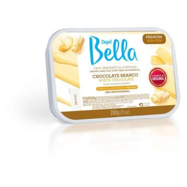 Imagem de Cera Quente Barra Choc Branco Depil Bella 200g