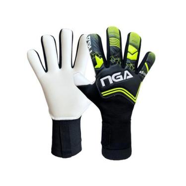 Imagem de Luva de Goleiro Profissional NGA Soccer Astra Látex Natural Corte Nega