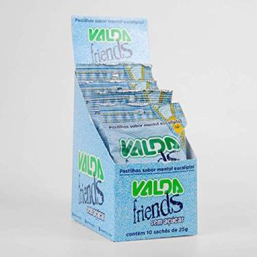 Imagem de Pastilha Valda Friends Sem Açúcar Menta 10 Sachês de 25g