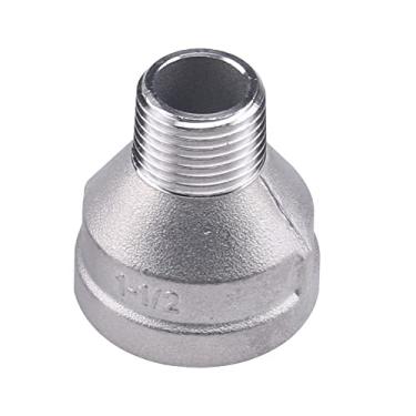 Imagem de Aço inoxidável 1/8 '1/4' 3/8 '1/2' 3/4 '1' 11/4 '11/2' 2 'Fêmea x Macho Redutor de Rosca Tubo Adaptador de Conexões Conector, O