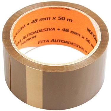 Imagem de Fita Adesiva 48 Mm X 50 M, Marrom, Vonder.