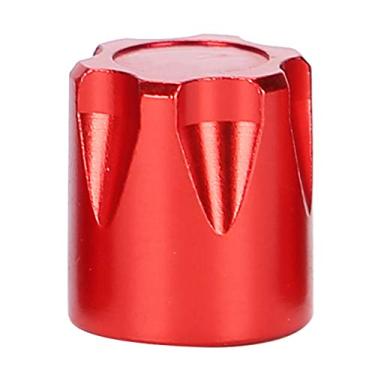 Imagem de RC Rim Center Cap Porca M4, fácil de instalar e remover RC Car Wheel Rim Center Cap, para amantes de carros modelo Traxxas TRX4 / SCX10 90046 D90 1/10 1/8 Model Car(vermelho)