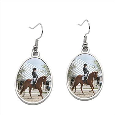 Imagem de Brinco esportivo equestre – Brincos pendurados para meninas – Presente de festa de aniversário dos namorados, Metal, Sem pedras preciosas