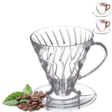 Imagem de Suporte Filtro Coador De Café Chá Acrílico Transparente 102