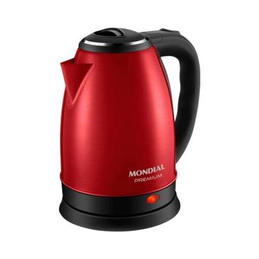 Imagem de Chaleira Elétrica Mondial Pratic 2L em Inox Vermelho - CE-06-R