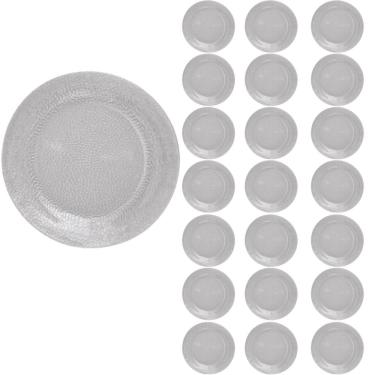 Imagem de Jogo 24 Prato Duralex Redondo Raso  Acqua Refeição 23cm