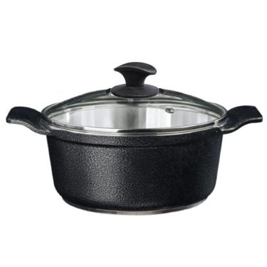 Imagem de Caçarola Preto Craqueado Alumínio Usinado Javali AA 18cm