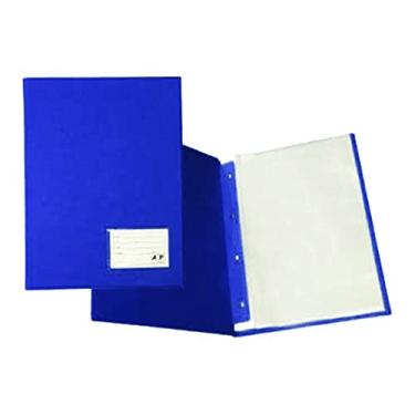 Imagem de Pasta Catálogo Azul 335x245. C/ 20 Envelopes Plast. 0,12 PP Line. 132 ACP