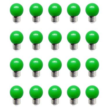 Imagem de 20 pcs E27 LED Lâmpada G45 Colorido Lampada RGB LED Luz SMD 2835 Colorido Lâmpada Lâmpada Lâmpada Led,Green,DC 12V