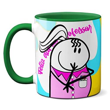 Imagem de Caneca Flork Meme Feliz Dia Dos Professores Profeee Presente (Verde)