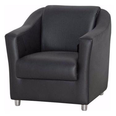 Imagem de Poltrona Decorativa Tilla Corino Preto