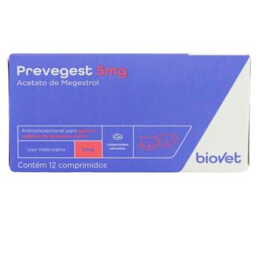 Imagem de Anticoncepcional Preve-Gest Biovet 5Mg C/ 12 Comprimidos
