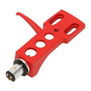 Imagem de Suporte de cabeça de fonógrafo para toca-discos, suporte para suporte de tampa de suporte para toca-discos Universal LP Phono de substituição Suporte para cabeça de fonógrafo Suporte(Vermelho)
