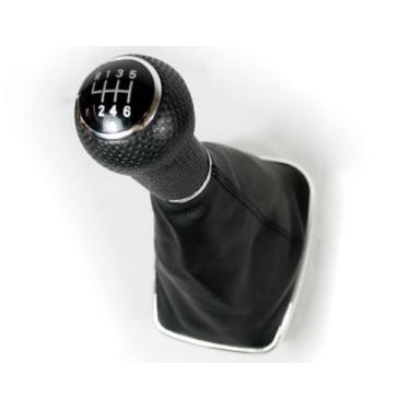 Imagem de 6 velocidades botão de mudança de marcha botão de mudança polaina de bota apto para VW Golf GTI Jetta Bora MK4 1999-2005