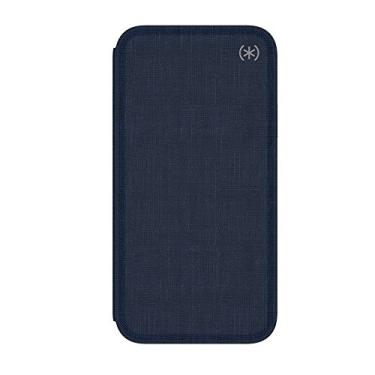 Imagem de Speck Produtos Presidio Folio Capa para iPhone Xs/iPhone X, azul eclipse mesclado/azul eclipse/cinza chumbo
