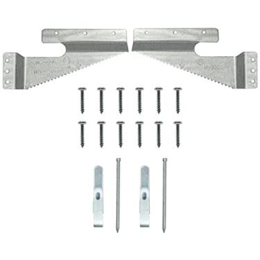 Imagem de Wall Buddies Grande Cabide de parede para molduras de madeira – Suporta 27 kg – Pacote com 5 – Inclui ganchos de parede, pregos e parafusos