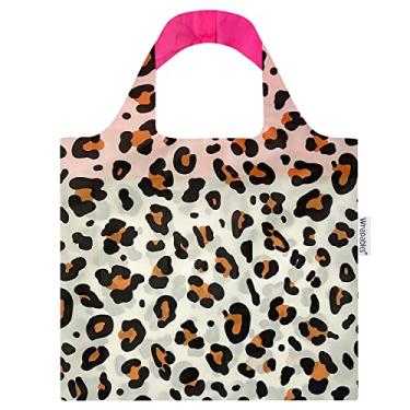 Imagem de Wrapables Bolsa de compras reutilizável da coleção AllyBag, Leopardo, One Size, Bolsa de compras reutilizável Allybag Collection
