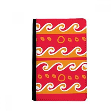 Imagem de Totems Fire Wave Mexico Civilização Antiga Porta Passaporte Notecase Burse Carteira Capa Cartão Bolsa, Multicolor