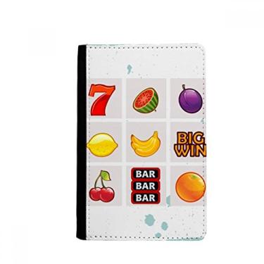 Imagem de Porta-passaporte com estampa de ilustração de desenhos animados digital de frutas, capa de carteira Burse, Multicolorido.