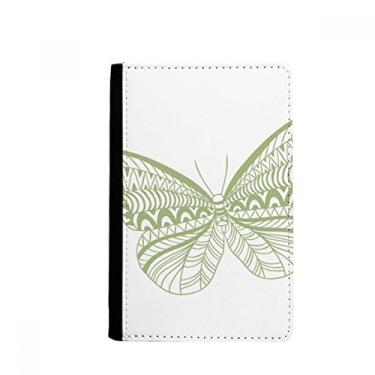 Imagem de Porta-passaporte Green Butterfly Pipa Notecase Burse Carteira Capa Cartão, Multicolor