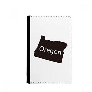 Imagem de Porta-passaporte mapa dos Estados Unidos da América Oregon Notecase Burse carteira capa porta-cartão, Multicolor