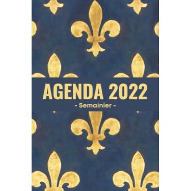Imagem de Agenda semainier: 2 pages = 1 semaine | Contacts , citations préférées , mes mots de passe , objectifs , notes , ... | Pour une parfaite gestion du temps | Fleurs