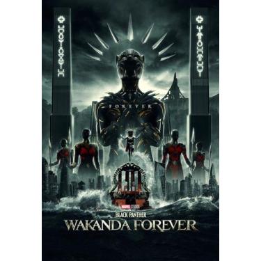 Imagem de Poster Cartaz Pantera Negra Wakanda Para Sempre C - Pop Arte Poster