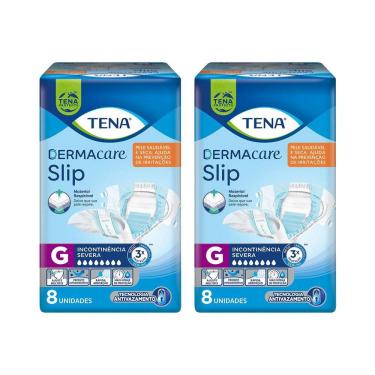 Imagem de Kit 2 Fralda Geriátrica Tena Dermacare Slip Ultra G com 8 un cada