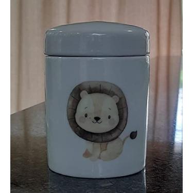 Imagem de Pote Maior para Kit higiene bebê Safari - Peça Porcelana
