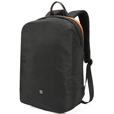 Imagem de Mochila para laptop Mochila leve de carregamento USB Bolsa de estudante Bolsa para laptop, Armazém principal multifuncional de grande capacidade, preta