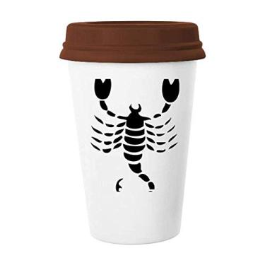 Imagem de Caneca do signo do zodíaco do Escorpião da Constelação Caneca de vidro bebendo cerâmica copo tampa