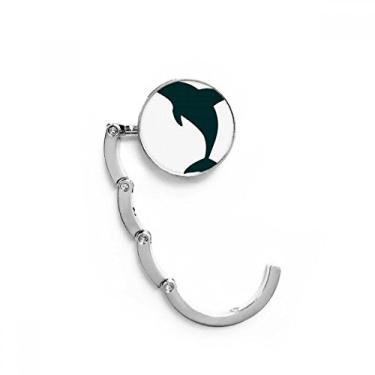 Imagem de Gancho de mesa de golfinho fofo Blue Ocean Docile com fecho decorativo dobrável