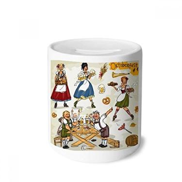 Imagem de DIYthinker Porta-moedas de cerâmica para café da manhã com cultura alfandegária da Alemanha