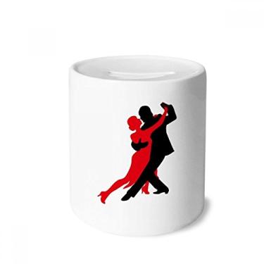 Imagem de Dançarina Social Dancing Dueto Dança Dinheiro Caixa de Cerâmica Porta-Moedas Presente