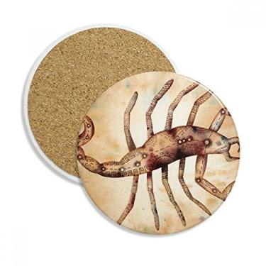 Imagem de Novembro, outubro, Escorpião, Constelação do zodíaco, Porta-copos Caneca de proteção de mesa Pedra absorvente