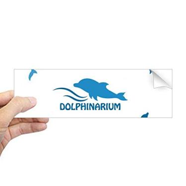 Imagem de Adesivo retangular de para-choque, biologia, golfinho, oceano, azul, decalque para janela
