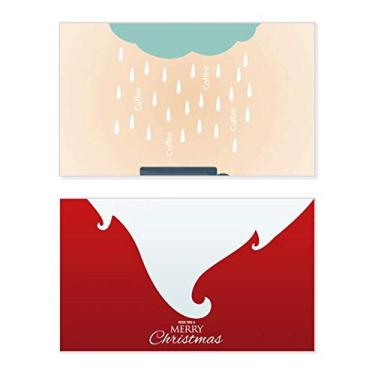 Imagem de Rain Cloud Cup Smile Face Weather Holiday Holiday Merry Christmas Parabéns Card Christmas Letter Message