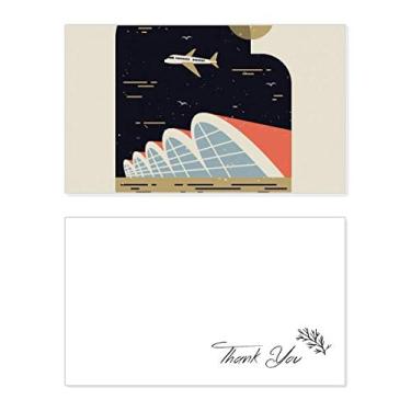 Imagem de Cartão de agradecimento em papel de aniversário do aeroporto internacional de Hong Kong