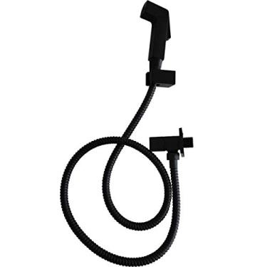 Imagem de Jiwi, V1072H, Ducha Higiênica Fosco Ducha Para Banheiro com Registro, cor Preto, Plástico