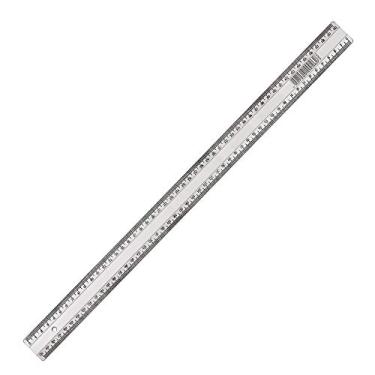Imagem de Regua Plastica Super Cristal 50cm Waleu, Multicor, pacote de 10