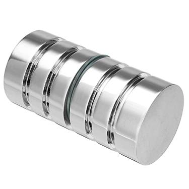 Imagem de Maçaneta da porta costas com costas com 1,2 polegadas de diâmetro liga de alumínio cromado polido maçaneta de vidro único banheiro casa de banho maçaneta maçaneta, 1