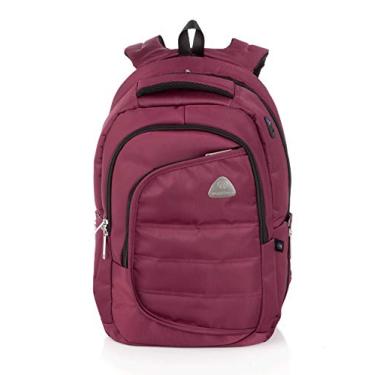 Imagem de Mochila Executiva Linha Premium Gold World Bags, EPG-5109, Bordô, adulto-unissex
