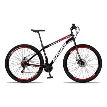 Imagem de Bicicleta Aro 29 Ravok 21v Aço Carbono Freios a Disco (Preto e Vermelho)