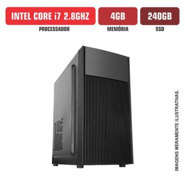 Imagem de Computador Flex Computer Intel Core I7 4Gb Ssd 240Gb Com Kit Windows 1