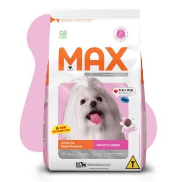 Imagem de Ração Max Cães Adultos Pequeno Frango 10,1Kg - Max Pet