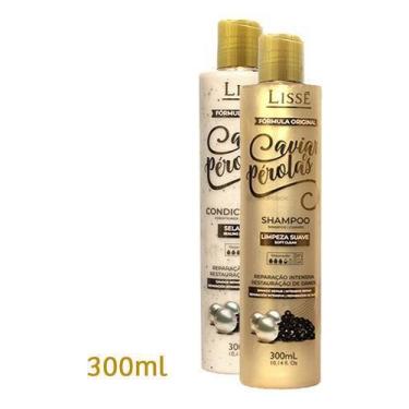Imagem de Kit Limpeza Suave Caviar E Perólas Shampoo + Condicionador 300ml Lissé
