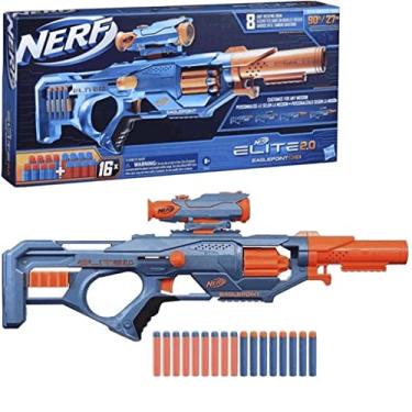Pistola Tipo Nerf Mini Atiradora Azul 6 Dardos Hero Baby Style
