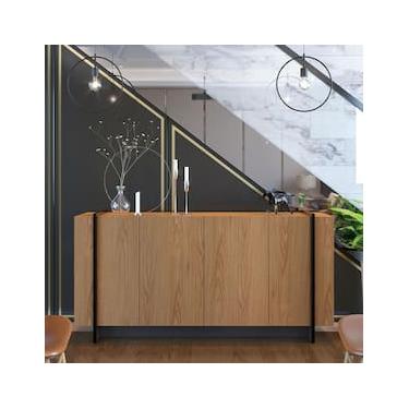 Imagem de Buffet de Sala de Jantar Colibri Copacabana com 4 Portas e 2 Prateleiras